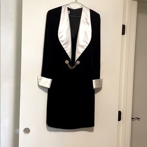 Black and white formal vintage dress